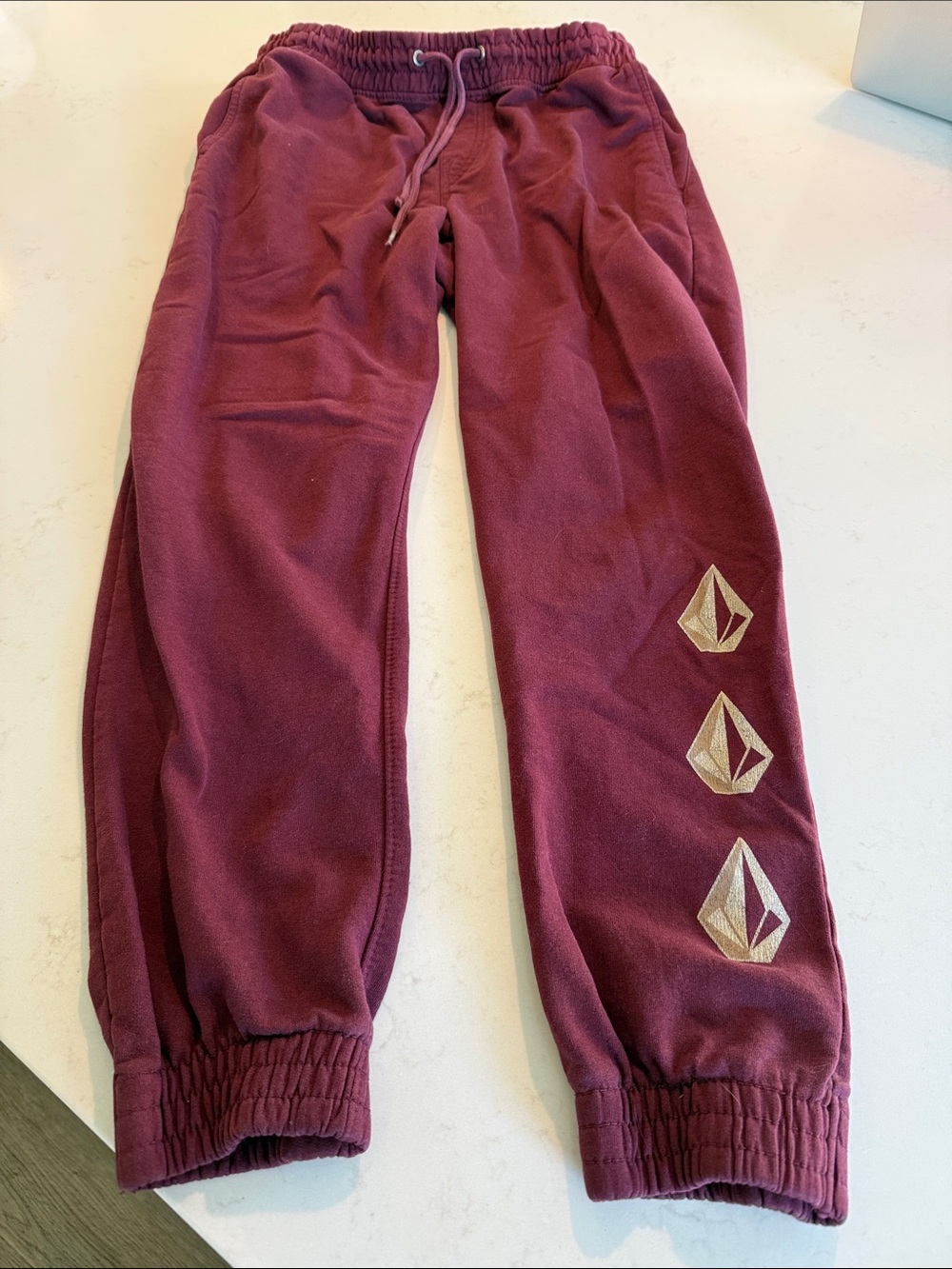 Volcom Maroon Jogger Sweatpants-Men’s M